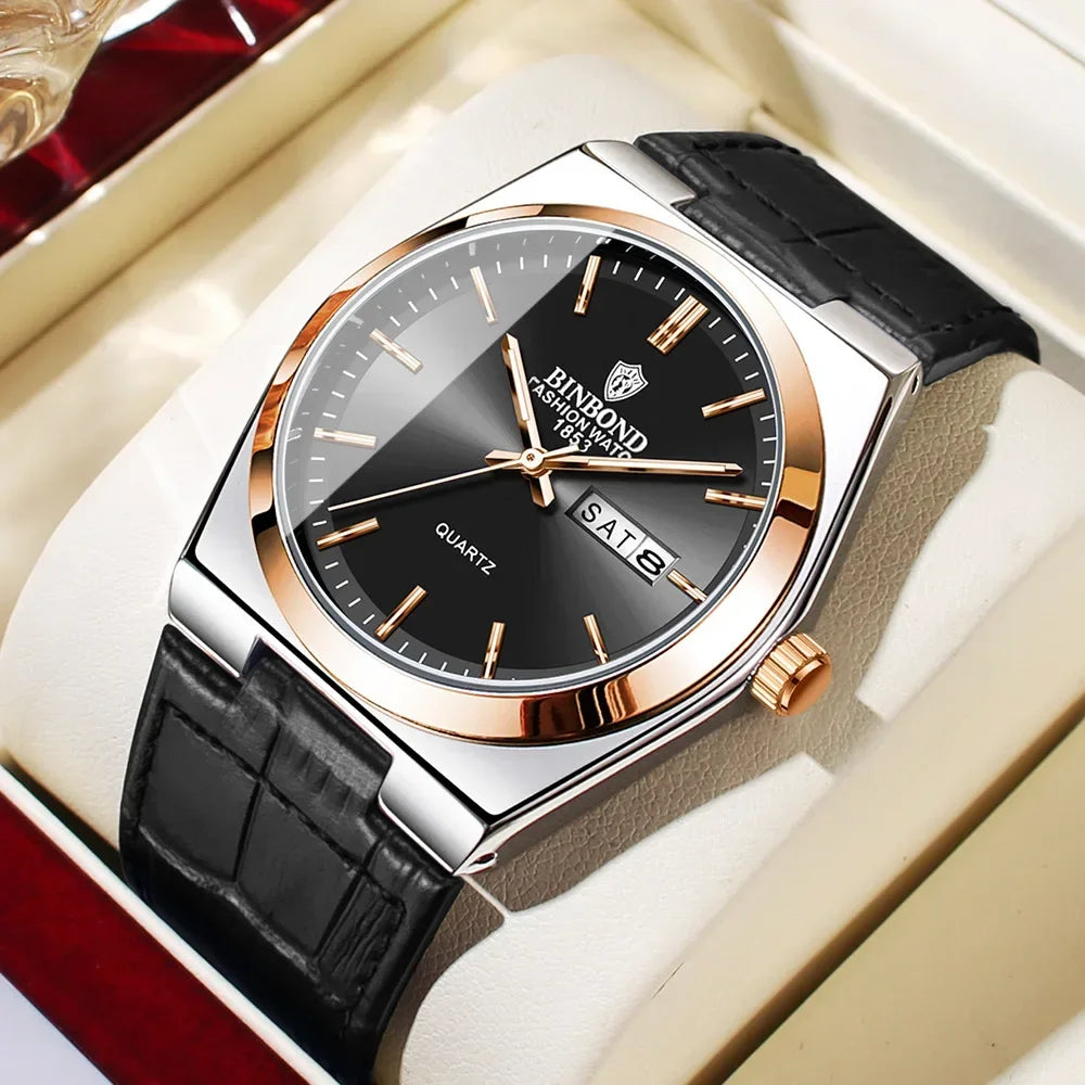 Casual Business Fashion Quartz Wristwatches Men Luxury Watch Automatic