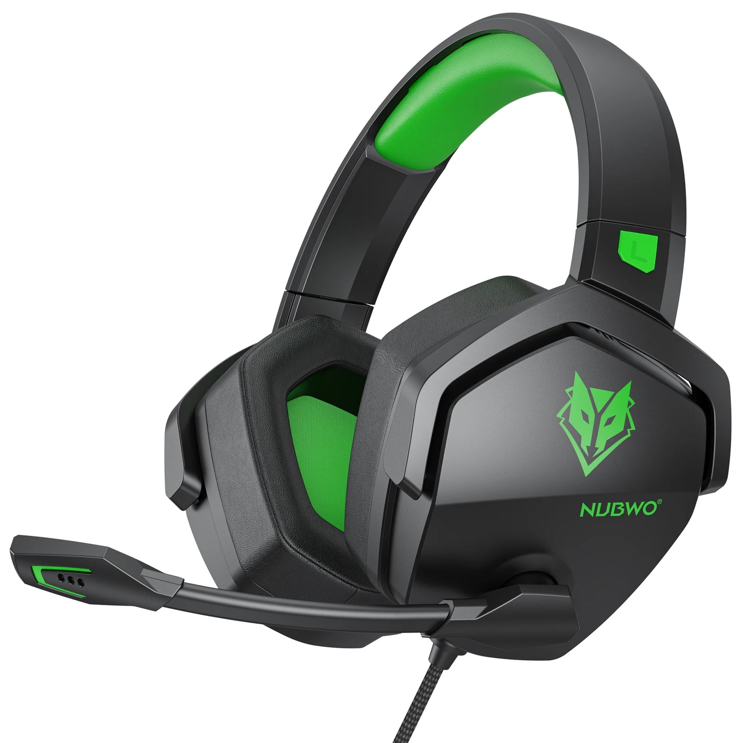 NUBWO N16 Gaming Headset - Noise Canceling Mic and Comfortable Design GamIng Headphones for PS5, PS4, Xbox One