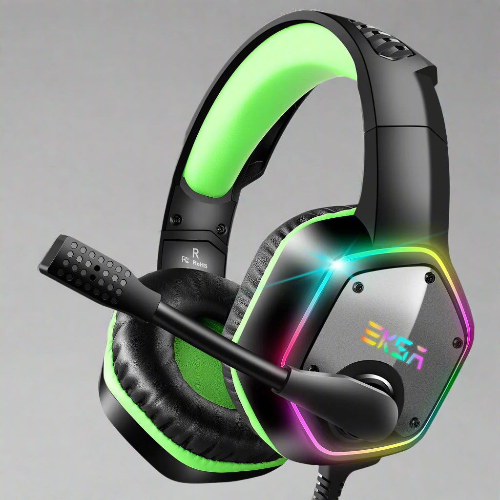 EKSA E1000 Gaming Headphones For PC/PS4/PS5 EKSA E1000 7.1 RGB Gaming Headset Gamer Noise Cancelling Mic