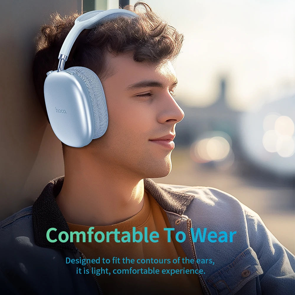 HOCO W35 Air Upgrade Wireless Bluetooth 5.3 Music Headphone Mic Driver 45H