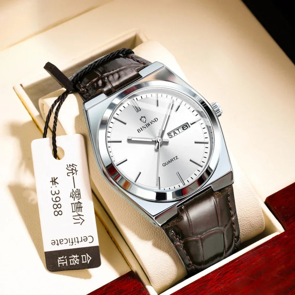 Casual Business Fashion Quartz Wristwatches Men Luxury Watch Automatic