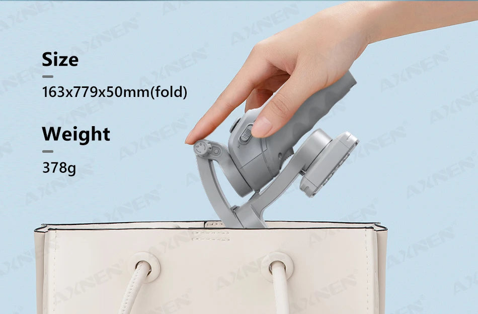 3 Axis Handheld Gimbal Stabilizer for Smartphone with Fill Light for iPhone Android