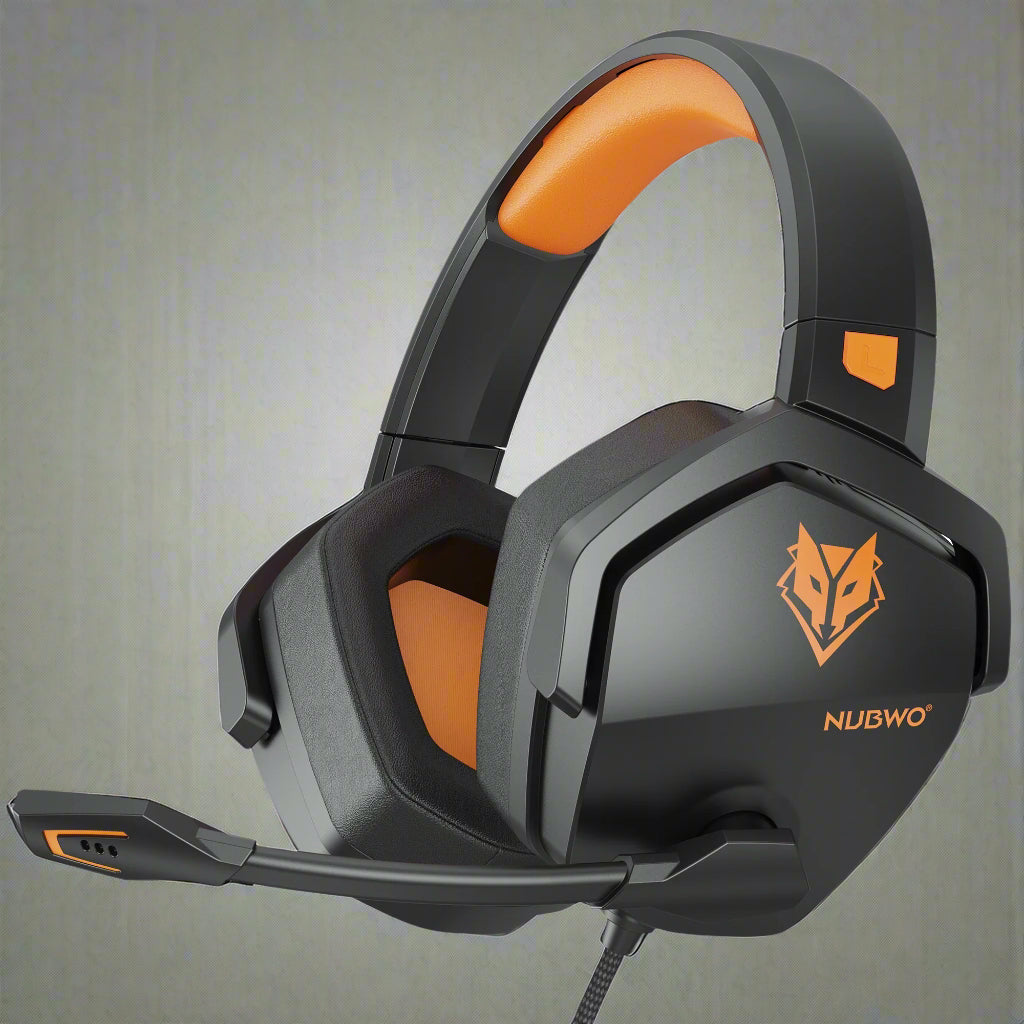 NUBWO N16 Gaming Headset - Noise Canceling Mic and Comfortable Design GamIng Headphones for PS5, PS4, Xbox One