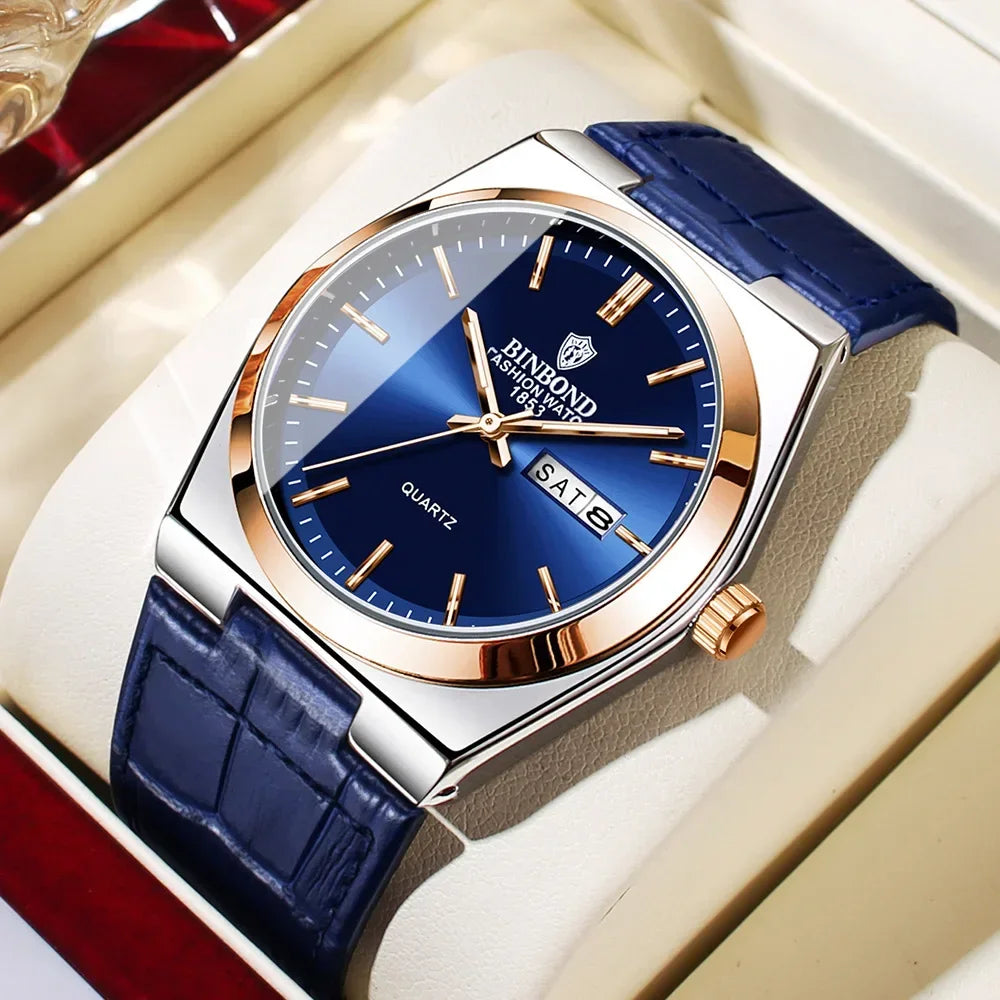 Casual Business Fashion Quartz Wristwatches Men Luxury Watch Automatic