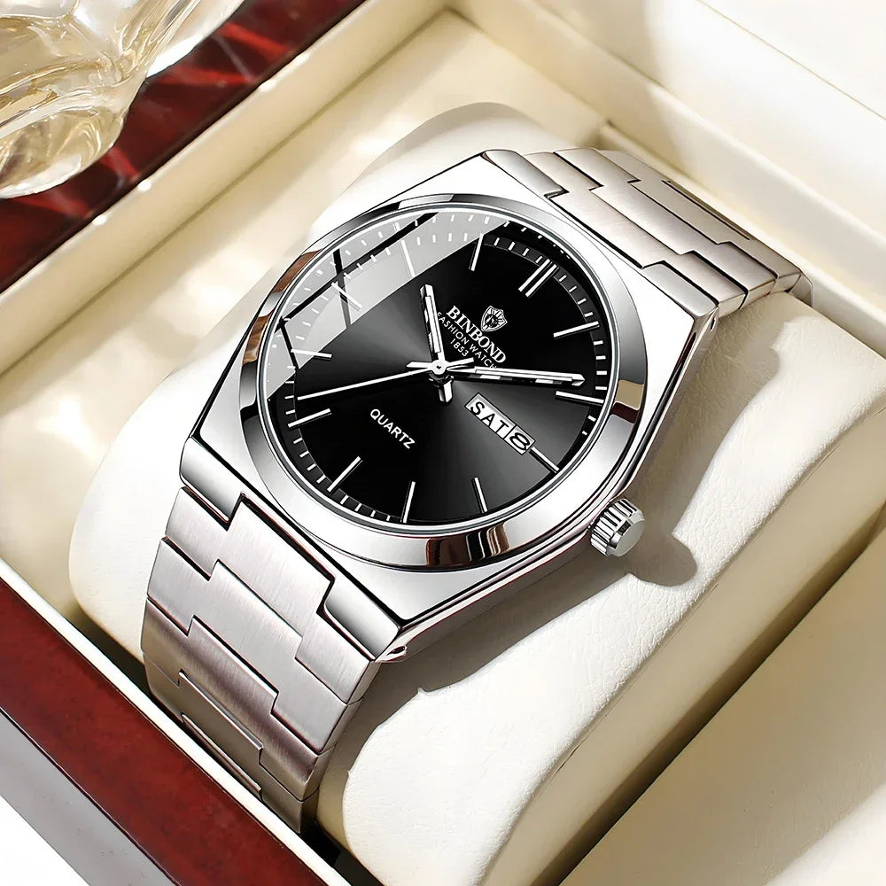 Casual Business Fashion Quartz Wristwatches Men Luxury Watch Automatic