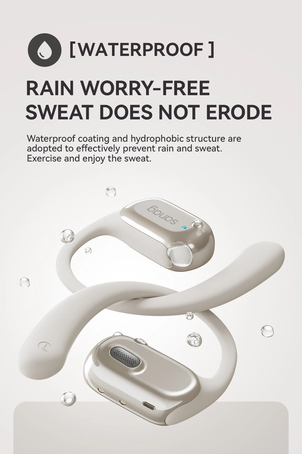 Sanag G30S Earphone Bluetooth 5.3 Wireless Bluetooth Headset OWS Air Conduction Earphones