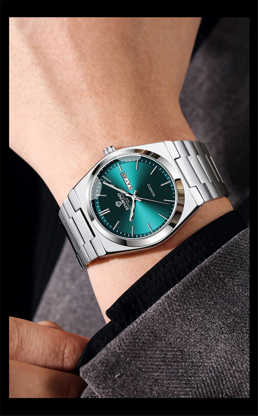 Casual Business Fashion Quartz Wristwatches Men Luxury Watch Automatic