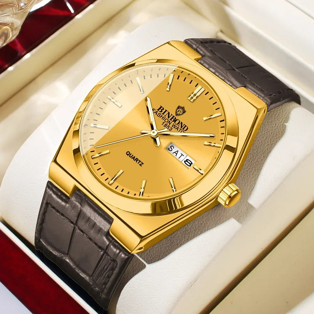 Casual Business Fashion Quartz Wristwatches Men Luxury Watch Automatic