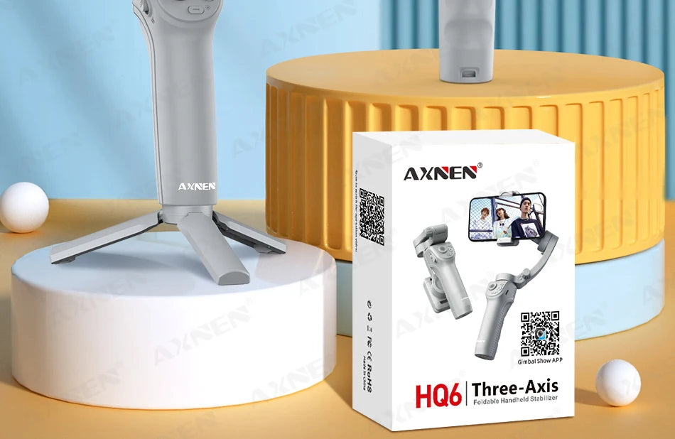 3 Axis Handheld Gimbal Stabilizer for Smartphone with Fill Light for iPhone Android