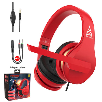 Foldable V6 Stero Gaming Headphone with Microphone Gaming headset For PS4 PC