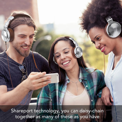 Oneodio Wired Headset Professional Studio Pro Headphones With Mic Dual-Duty Cable HiFi For Phone PC