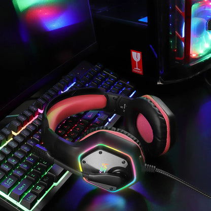 EKSA E1000 Gaming Headphones For PC/PS4/PS5 EKSA E1000 7.1 RGB Gaming Headset Gamer Noise Cancelling Mic