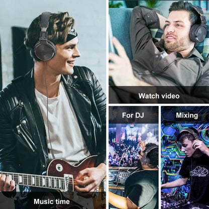 Oneodio Wired Headset Professional Studio Pro Headphones With Mic Dual-Duty Cable HiFi For Phone PC
