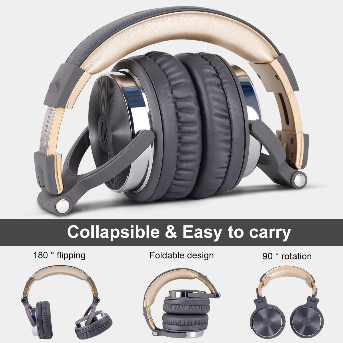Oneodio Wired Headset Professional Studio Pro Headphones With Mic Dual-Duty Cable HiFi For Phone PC