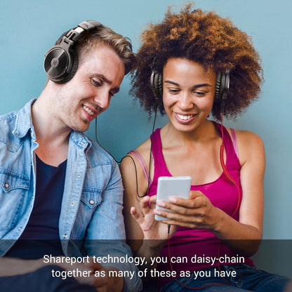 Oneodio Wired Headset Professional Studio Pro Headphones With Mic Dual-Duty Cable HiFi For Phone PC