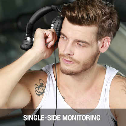 Oneodio Wired Headset Professional Studio Pro Headphones With Mic Dual-Duty Cable HiFi For Phone PC