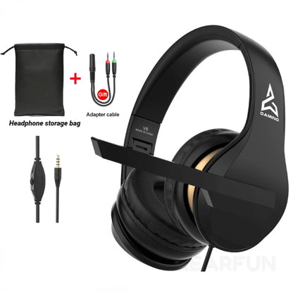 Foldable V6 Stero Gaming Headphone with Microphone Gaming headset For PS4 PC
