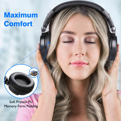 Oneodio Pro C Wireless Headphones Bluetooth 5.2, Deep Bass Stereo Earphones with Mic