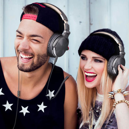 Oneodio Wired Headset Professional Studio Pro Headphones With Mic Dual-Duty Cable HiFi For Phone PC