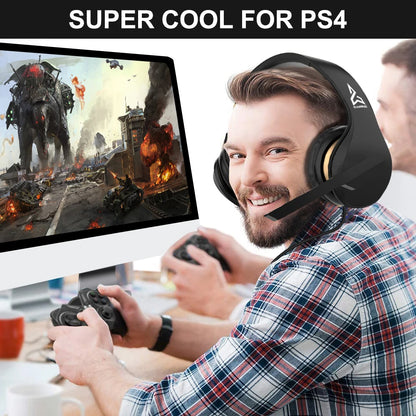 Foldable V6 Stero Gaming Headphone with Microphone Gaming headset For PS4 PC