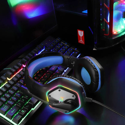 EKSA E1000 Gaming Headphones For PC/PS4/PS5 EKSA E1000 7.1 RGB Gaming Headset Gamer Noise Cancelling Mic