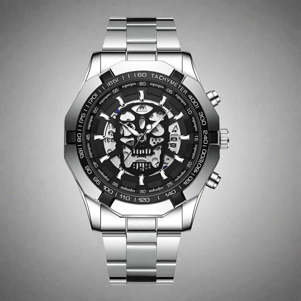 Mens Watch Quartz Top Luxury Stainless Steel Wristwatch