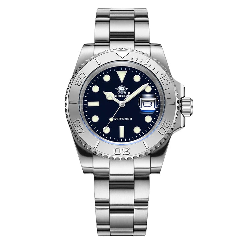ADDIESDIVE Luxurious Watch Waterproof Stainless Steel Men Watches