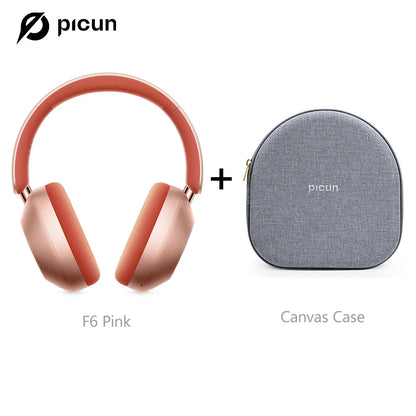 Picun F6 Active Noise Cancelling Wireless Headphones Head Tracking 3D Audio 40mm  APP Control