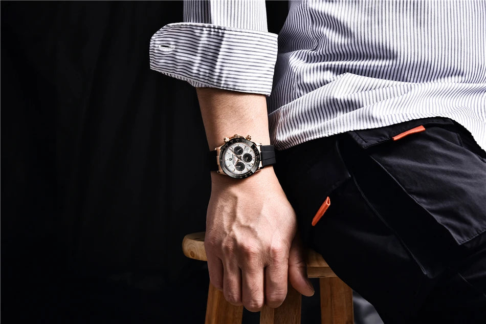V2 PAGANI DESIGN Men's Quartz Watches Sapphire Stainless Steel Waterproof Watch Men