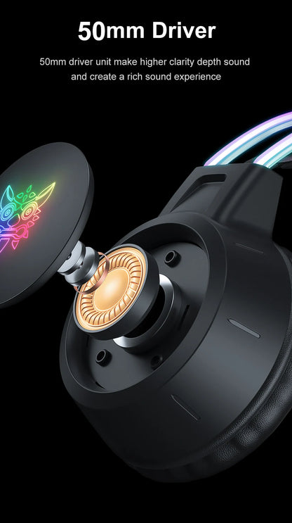 ONIKUMA X15 Pro Over-Ear Headphones Gaming Headset Wired Cancelling Earphones