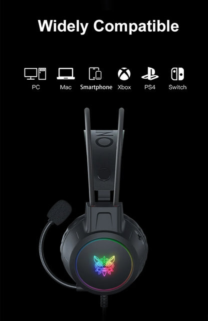 ONIKUMA X15 Pro Over-Ear Headphones Gaming Headset Wired Cancelling Earphones