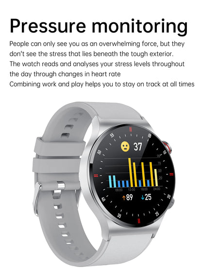 Luxury Smart Watches Men NFC BT Call Fitness Waterproof Sports Wrist Intelligent Smartwatches