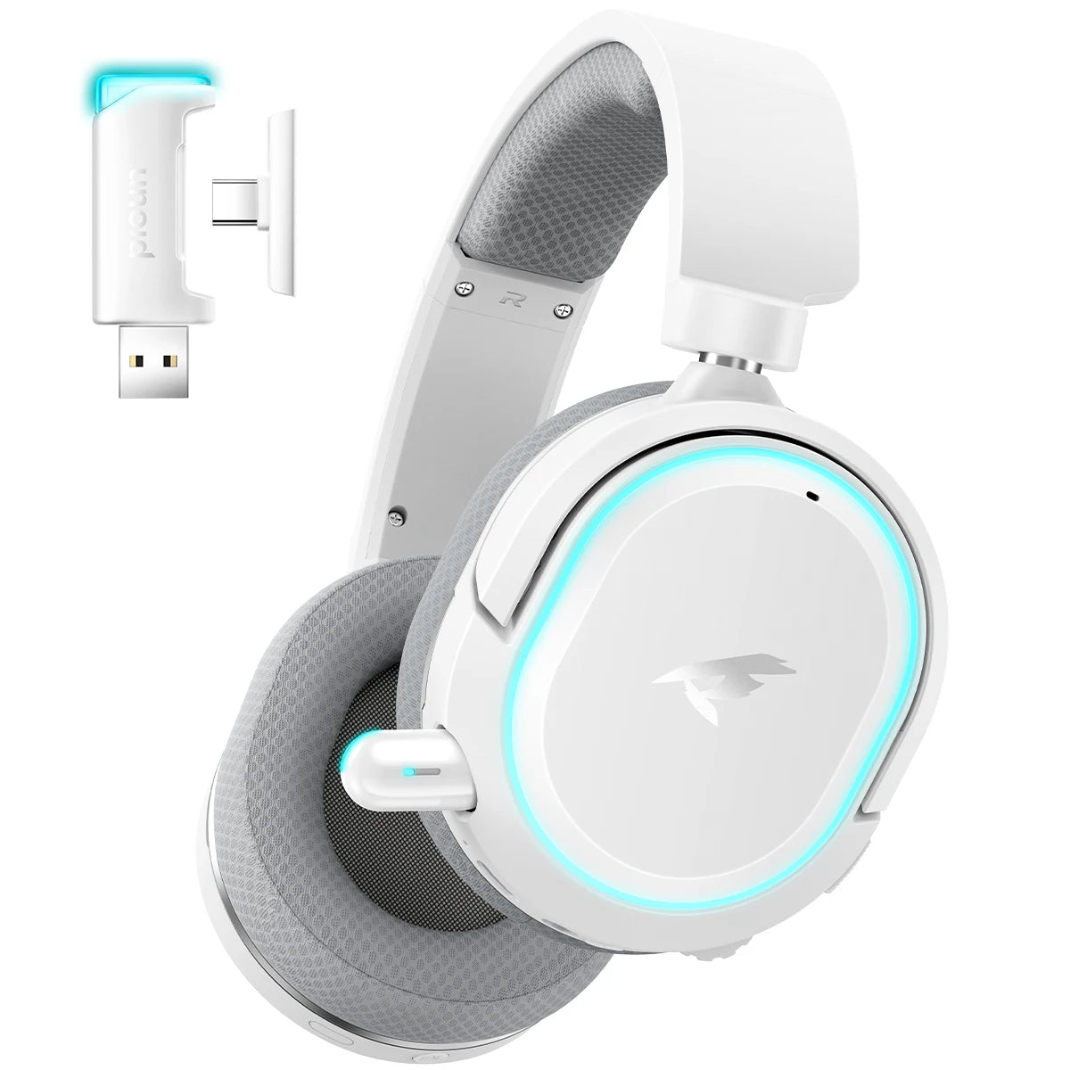 Picun G2 2.4G Wireless Gaming Headset Bluetooth Headphones ENC Mic For PC PS4 PS5 Phone Switch