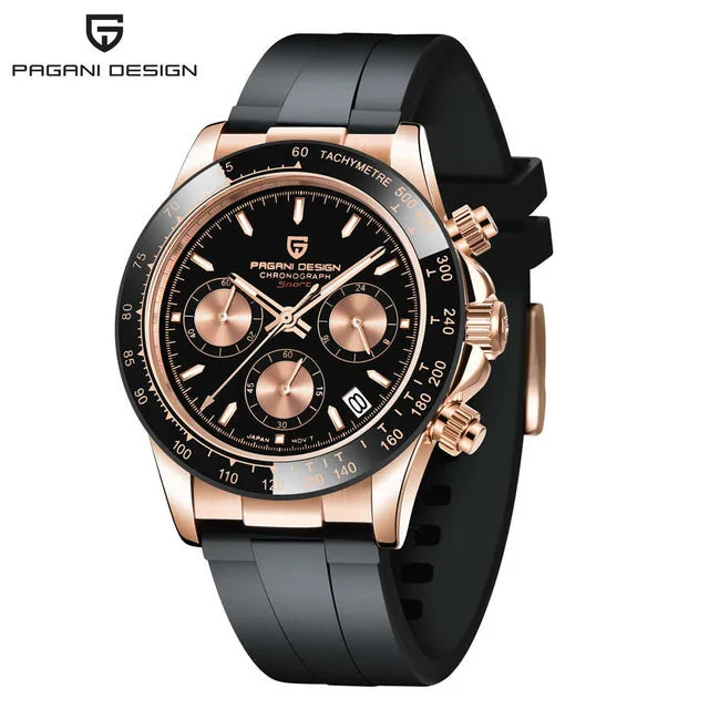 V2 PAGANI DESIGN Men's Quartz Watches Sapphire Stainless Steel Waterproof Watch Men