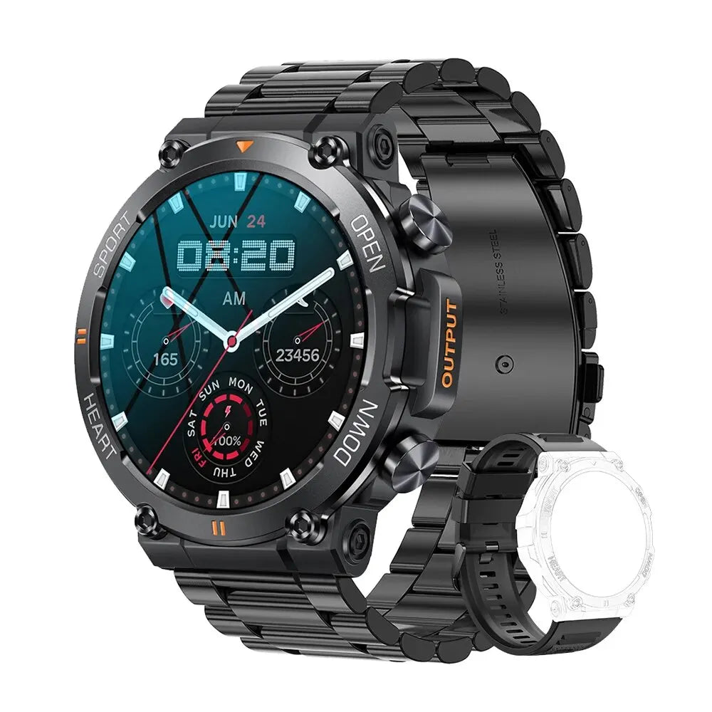 Bluetooth Call Smart Watch Men Sports Fitness Tracker Heart Monitor