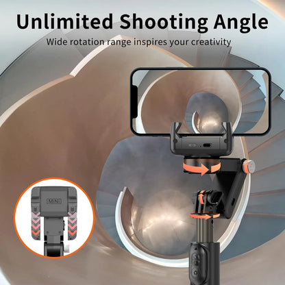 360° Rotation Following Shooting Mode 2-Axis Gimbal Stabilizer For iPhone Tiktok Photography
