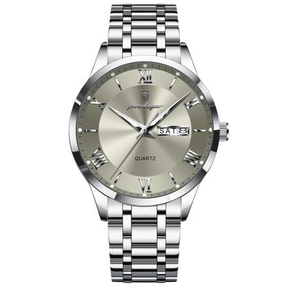POEDAGAR Luxury Fashion Men Clock Waterproof