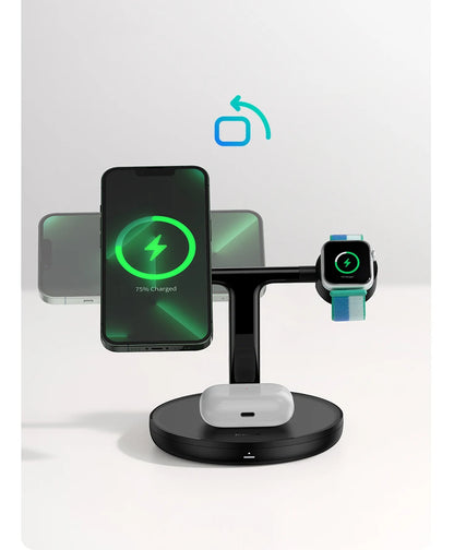 3 in 1 20W Magnetic Wireless Charger Stand For iPhone 16 15 14 Pro Airpods Apple Watch