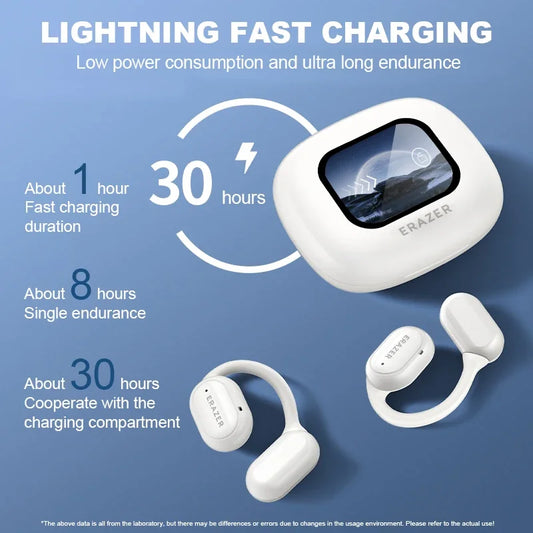 Erazer XP2 AI Translator Earphones Bluetooth 5.4 OWS Color Screen Touch Support Waterproof