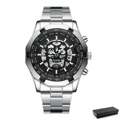 Mens Watch Quartz Top Luxury Stainless Steel Wristwatch