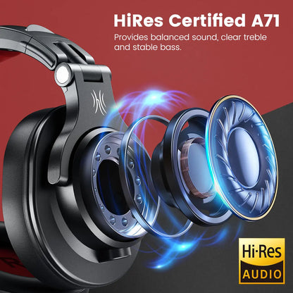 Oneodio A71 Wired Over Ear Headphone With Mic Studio DJ Headphones