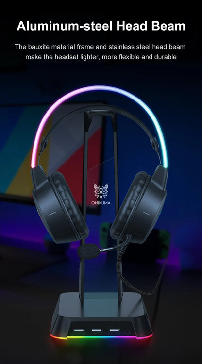 ONIKUMA X15 Pro Over-Ear Headphones Gaming Headset Wired Cancelling Earphones