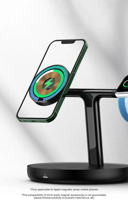 3 in 1 20W Magnetic Wireless Charger Stand For iPhone 16 15 14 Pro Airpods Apple Watch