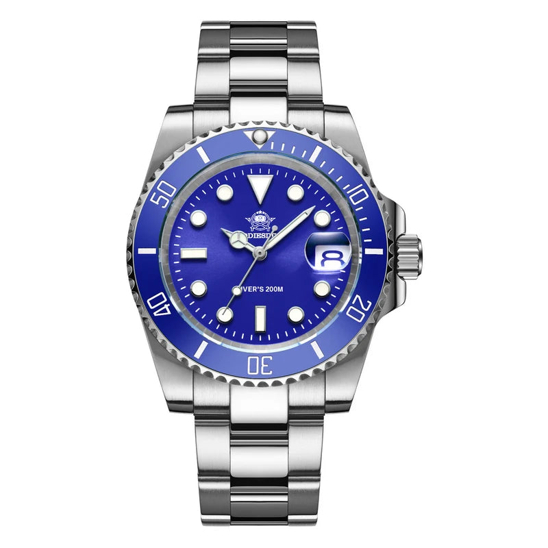 Addiesdive Stainless Steel Watch Men's European and American Business Watch