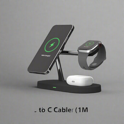 3 in 1 Wireless Charger Stand For iPhone 12 13 14 15 16 Fast Charging Station