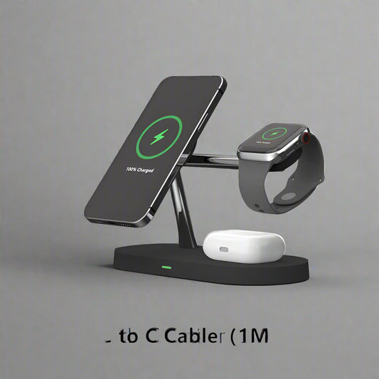 3 in 1 Wireless Charger Stand For iPhone 12 13 14 15 16 Fast Charging Station