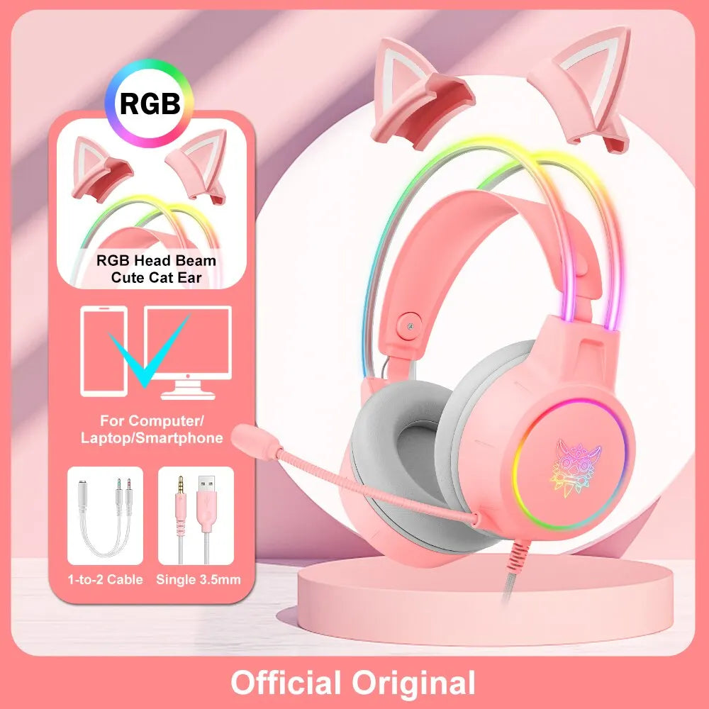 ONIKUMA X15 Pro Over-Ear Headphones Gaming Headset Wired Cancelling Earphones