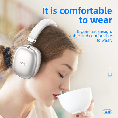 HOCO W35 HiFi Audio Wireless Bluetooth Game Sport Handsfree Earbud with MIC Support TF Card AUX