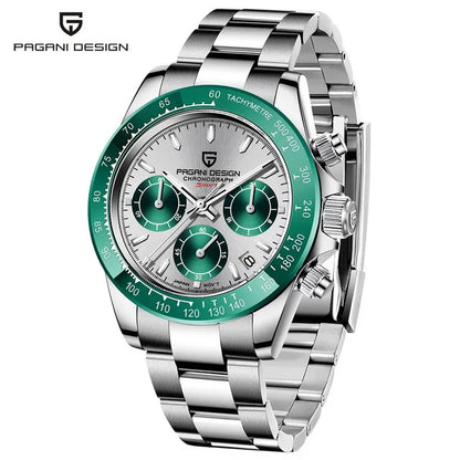 V2 PAGANI DESIGN Men's Quartz Watches Sapphire Stainless Steel Waterproof Watch Men