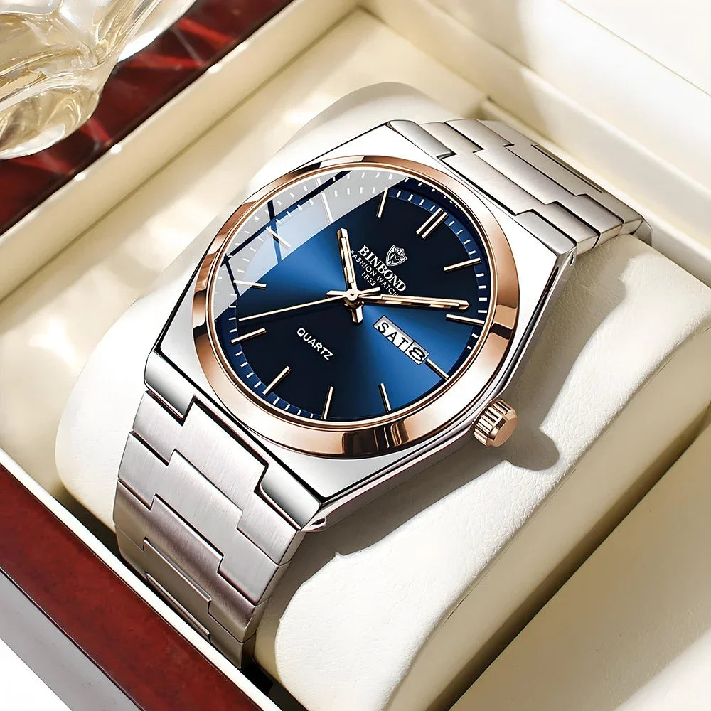 Casual Business Fashion Quartz Wristwatches Men Luxury Watch Automatic